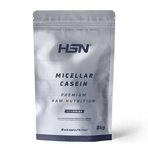 Caseína Micelar de HSN | Sin Sabor, Edulcorantes ni Endulzantes 2 Kg = 67 Tomas | Proteína Lenta Digestión para Antes de Dormir | Recuperador Muscular Nocturno | No-GMO