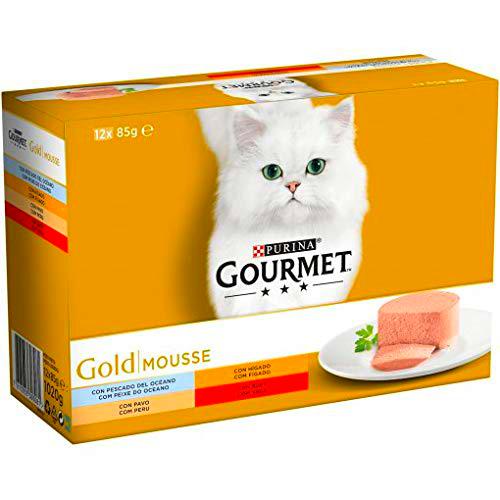 Purina Gourmet Gold Mousse comida para gatos Surtido sabores 12 x 85 g