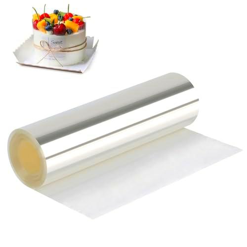Lámina transparente para bordes de tartas, 20 cm x 10 m