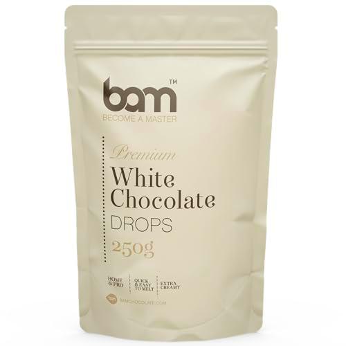 BAM Gotas de Chocolate Blanco Premium, Callets, Chips para Derretir