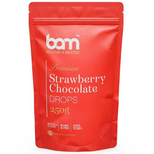 BAM Gotas de Chocolate con Fresa, Callets, Chips para Derretir