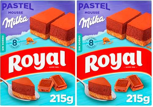 Royal Pastel Mousse de Chocolate Milka, Preparado en Polvo 8 Raciones