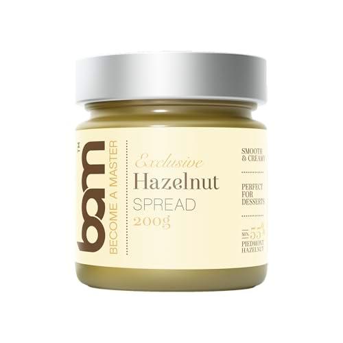 BAM Crema de avellanas, 200 gramos, mínimo 55% de avellanas del Piamonte